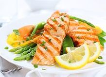 Photo of fish entrée on plate